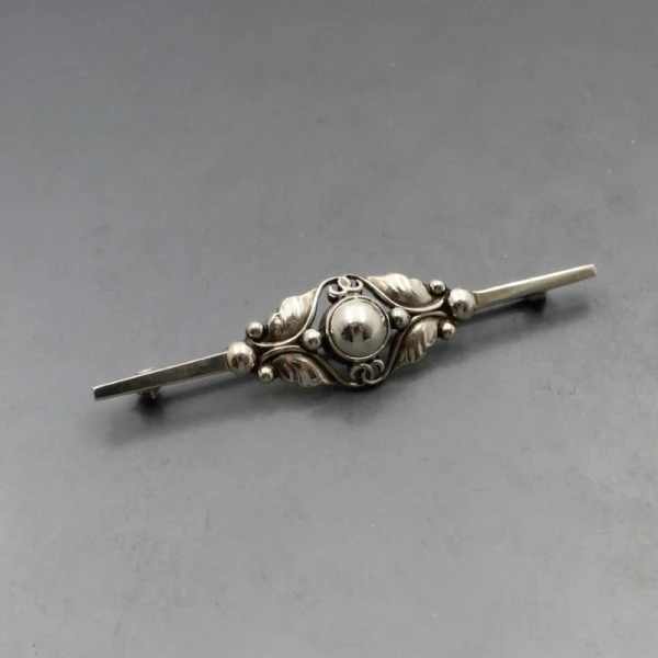 JEORG  シルバー925 ブローチ 224B デンマーク製 Georg Jensen Silver Floral Brooch #224B